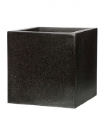 Pot vierkant zwart terrazzo 40x40x40cm